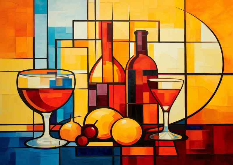 Wine Wanderlust Abstract Journeys