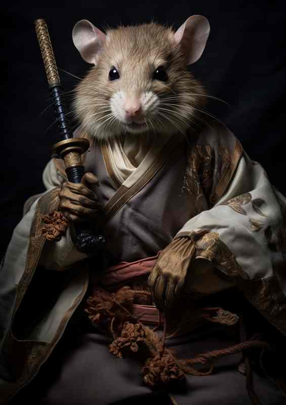 Anthropomorphic Rats in Karate Gear