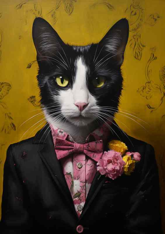 Cats in Unexpected Roles wearing a suit