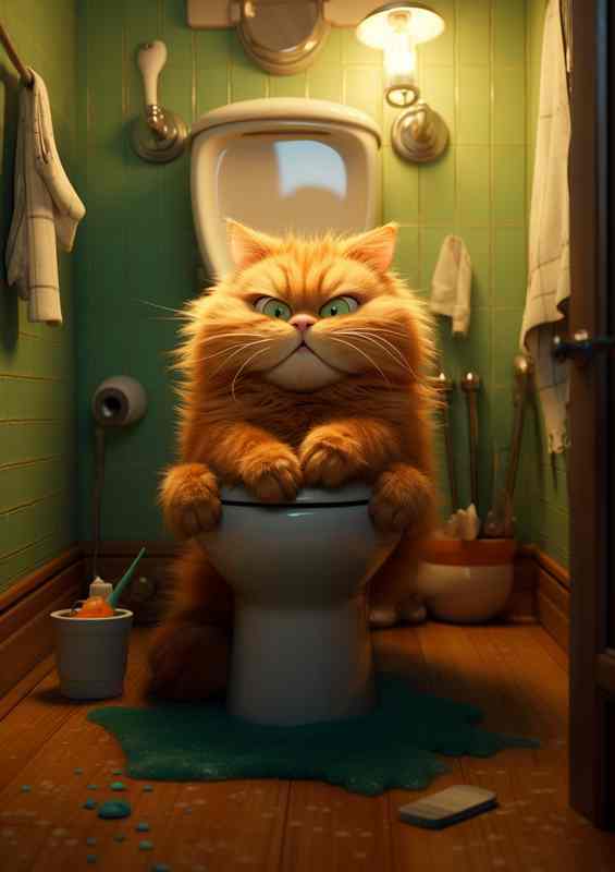 Comical Catscape From Toilets to Tantalizing Treats
