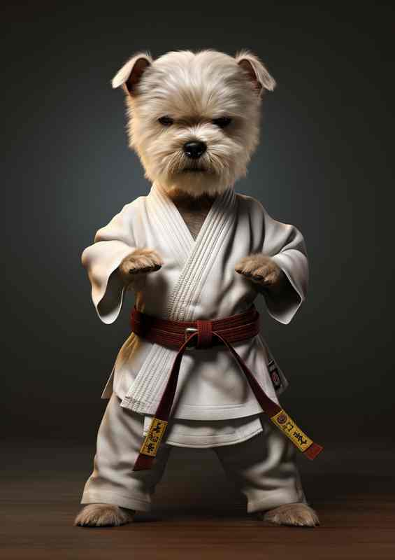 Dogs Taking the Martial Path in Art