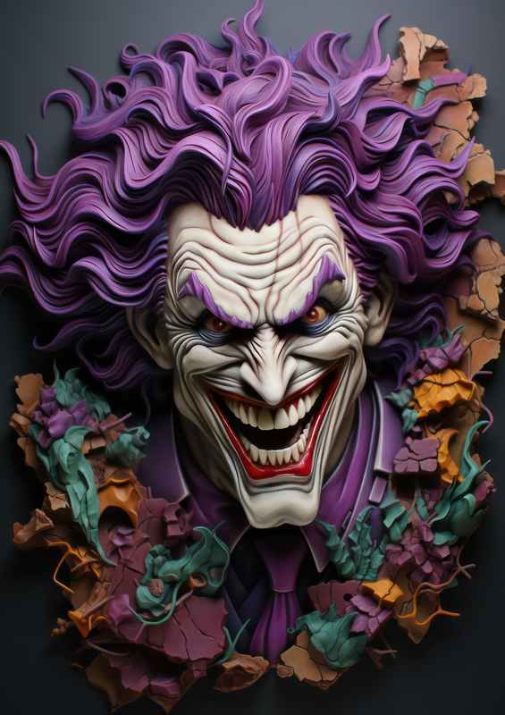 The Joker hyper plasticine style