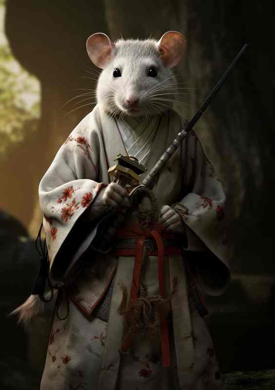 Dojo Dreams Rat Embracing the Martial Arts Spirit