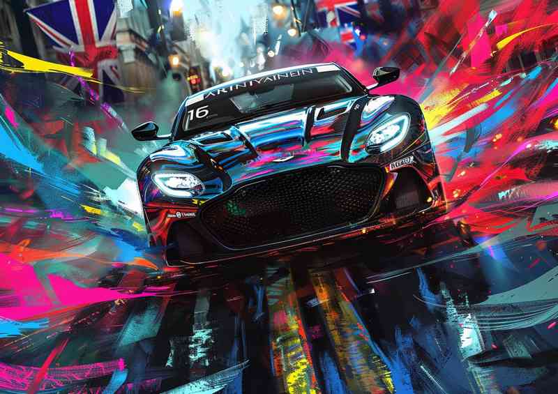 Aston Martin DBS Super car painted style