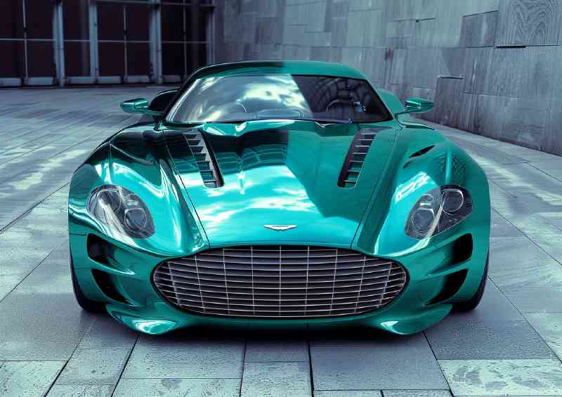 Aston Martin style futuristic smooth elegant design