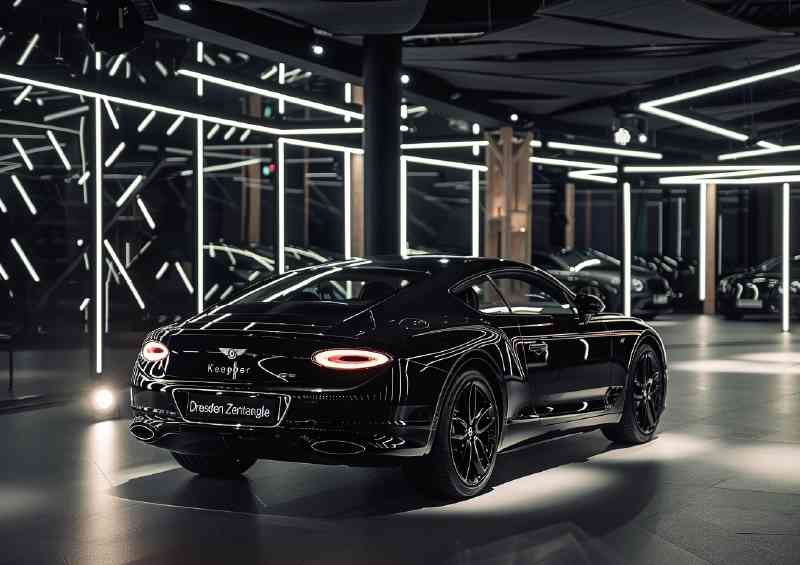 Black Bentley gt with black rims