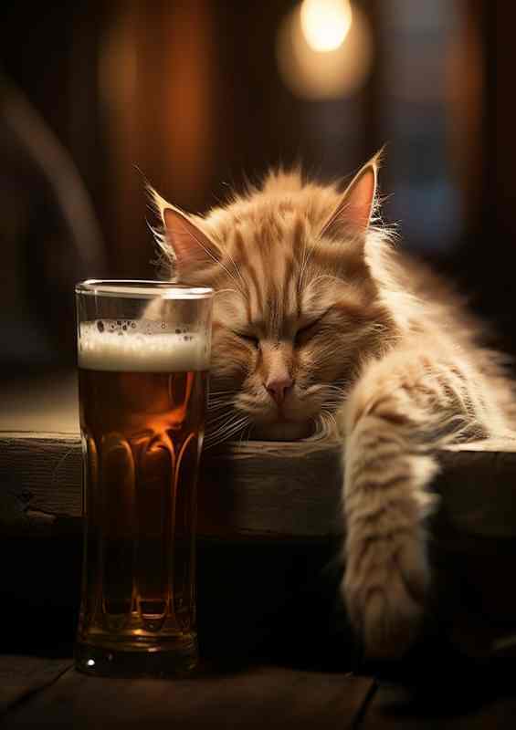 Hops And Whiskers Cats Enjoying the Brewery Life