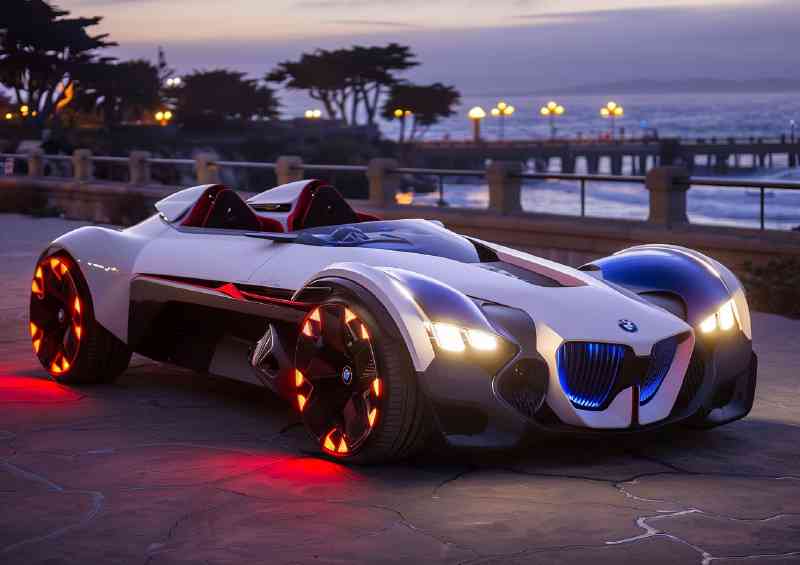 Concept car inspired by BMW at night