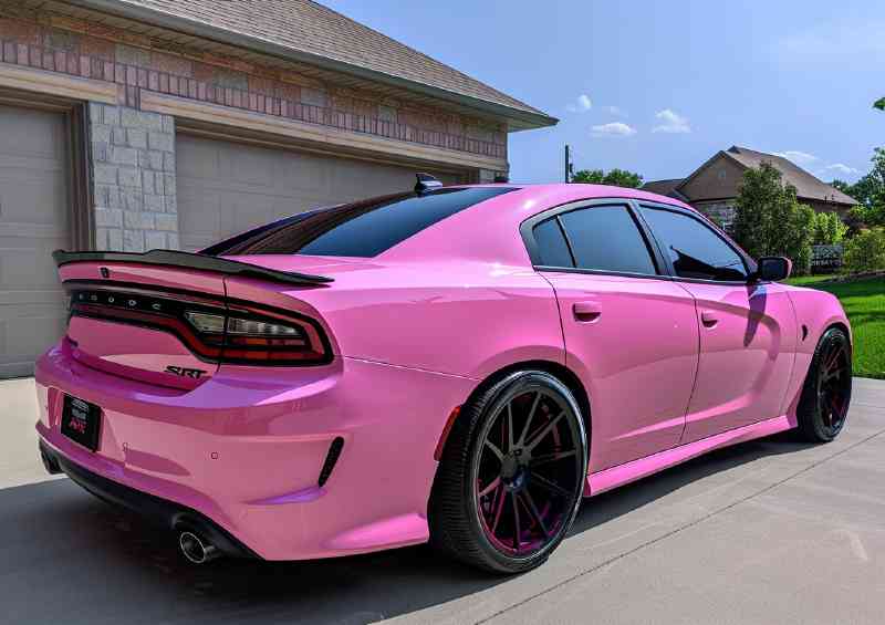Dodge charger srt hellcat pink candy