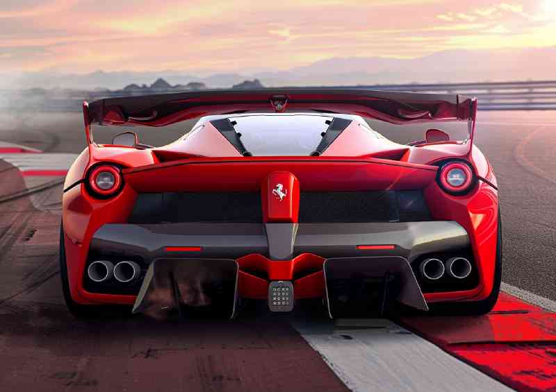 Ferrari f82 concept car with large rear wing wide