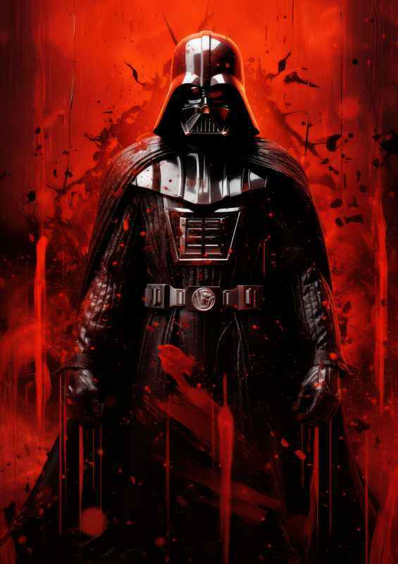 The Red Darth Vader style