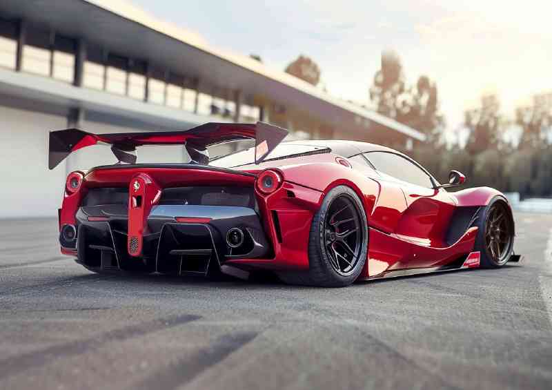 Ferrari f82 concept car with large wide body