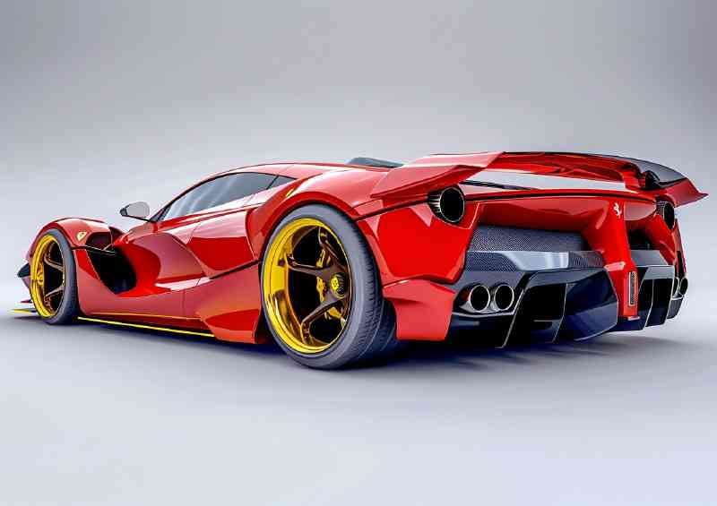 Ferrari f829 supercar concept large rear wing