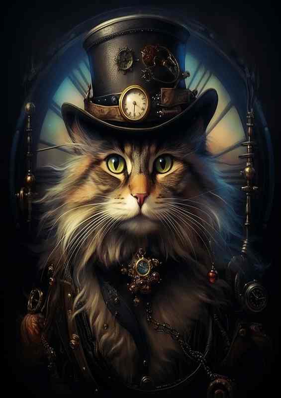 Neon Whiskers A Journey into the Cyberpunk Cat Universe