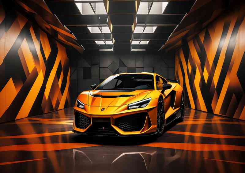 Lamborghini In bright yellow