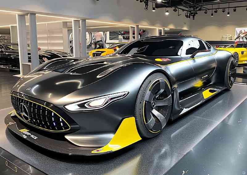 Mercedes style Grey and yellow AMG