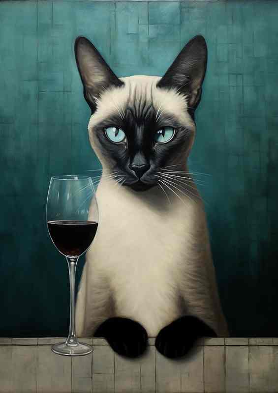 Vino And Velvet Paws Cats Enjoying Fine Wine