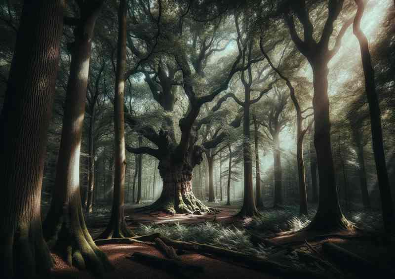 Sherwood Oak Metal Poster
