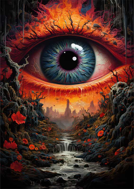 Earth's Eye | Whimsical Color Explosion