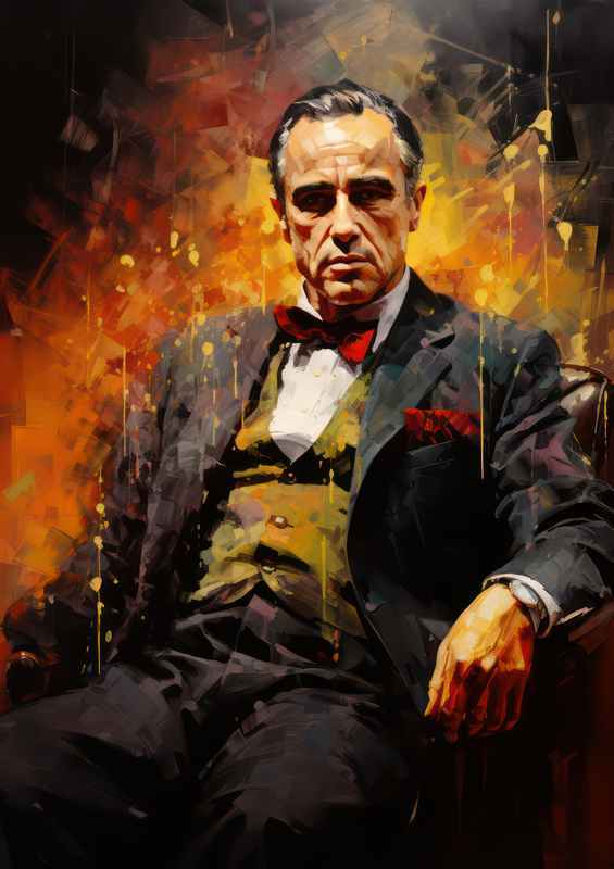 The godfather Very colourful style splash art