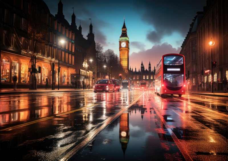 Big ben and the london buss
