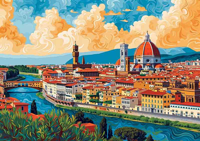 Artistic painting style of Florance Italy
