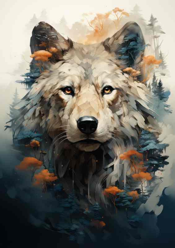 Forest Fantasia Dramatic Wolf Visions of Nature