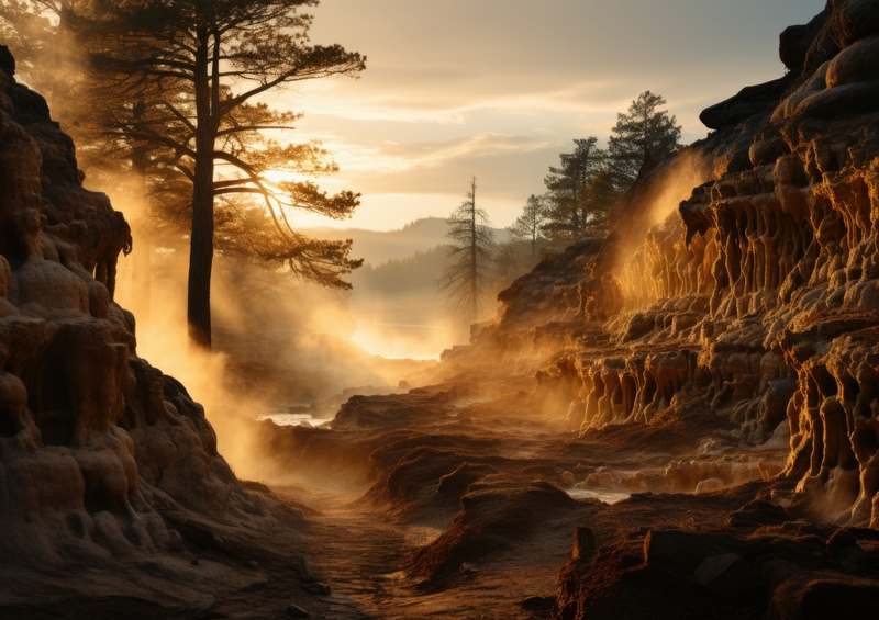 Yellowstone during the day
