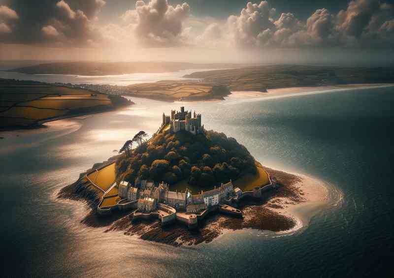 St Michaels Mount Cornwall Tidal Island