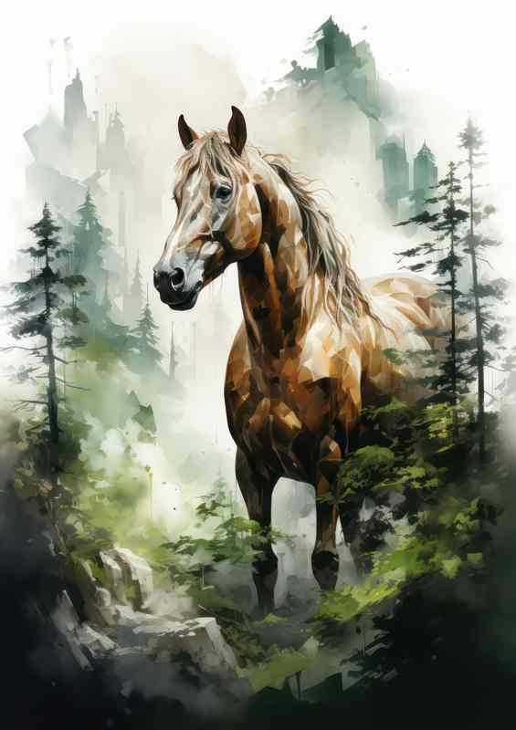 Mystical Meld Enchanting Horse Exposure Wilderness