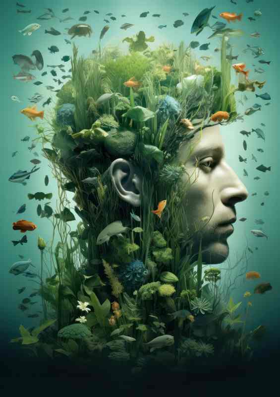 Natures Duality of a man and the fish