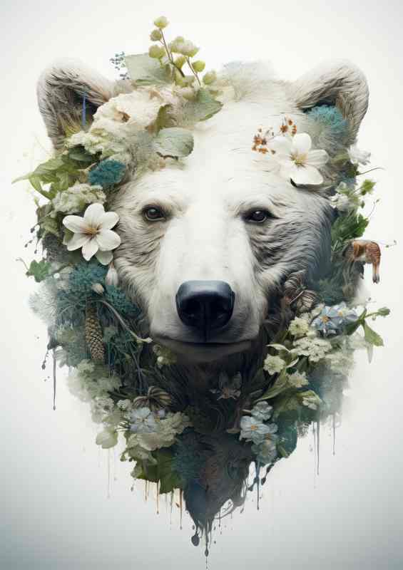 Twilight Tandems Artful white bear