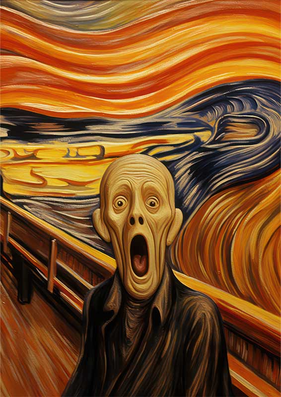 scream style Abstract Emotion Odyssey