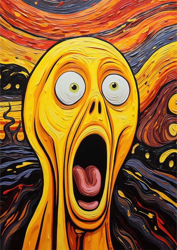 scream style Surreal Emotion Eruption