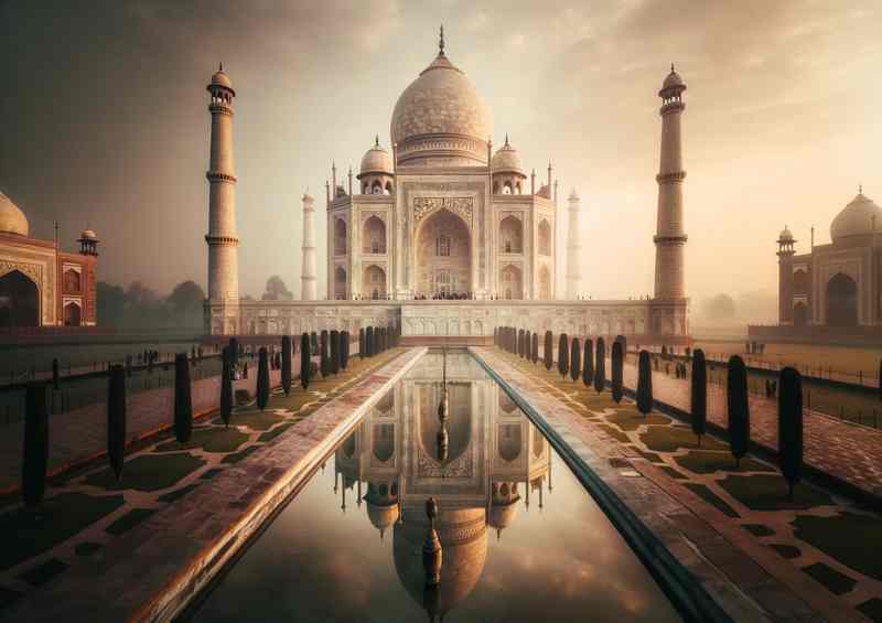 Taj Mahal Love Eternal White