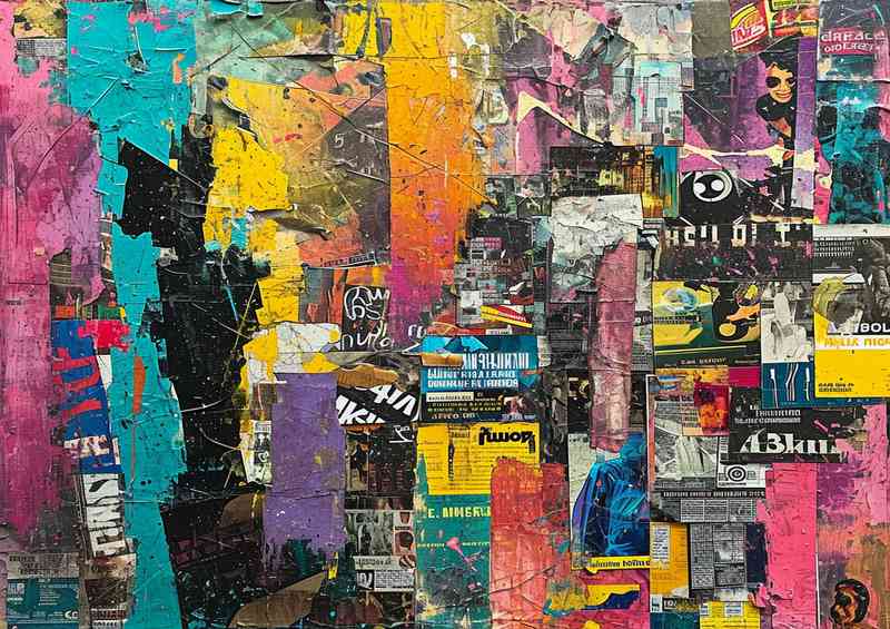A Painting style of mixed art