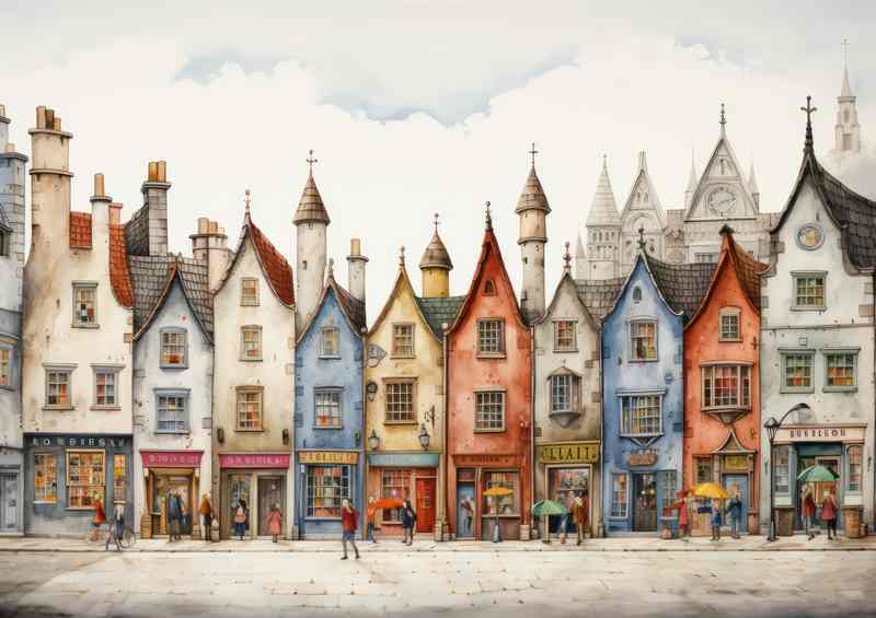 Artistic Village Scenes Whimsy Everywhere