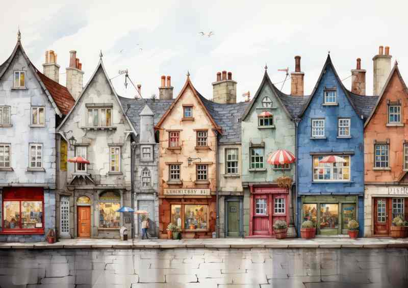 Charming Whimsy Vibrant Village Exploration