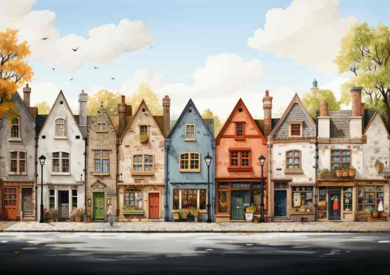 Chroma Village Vibrant World of Whimsy