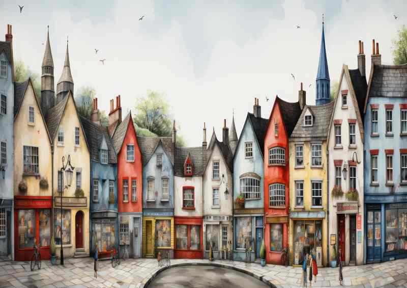 Colourful Streets Whimsical Village Adventures