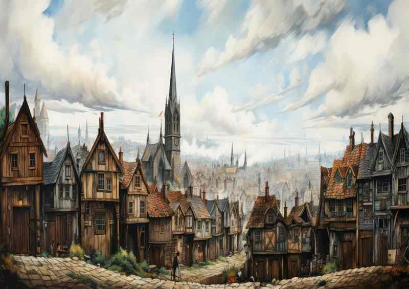 Enchanted Village Vibrant World of Fantasy