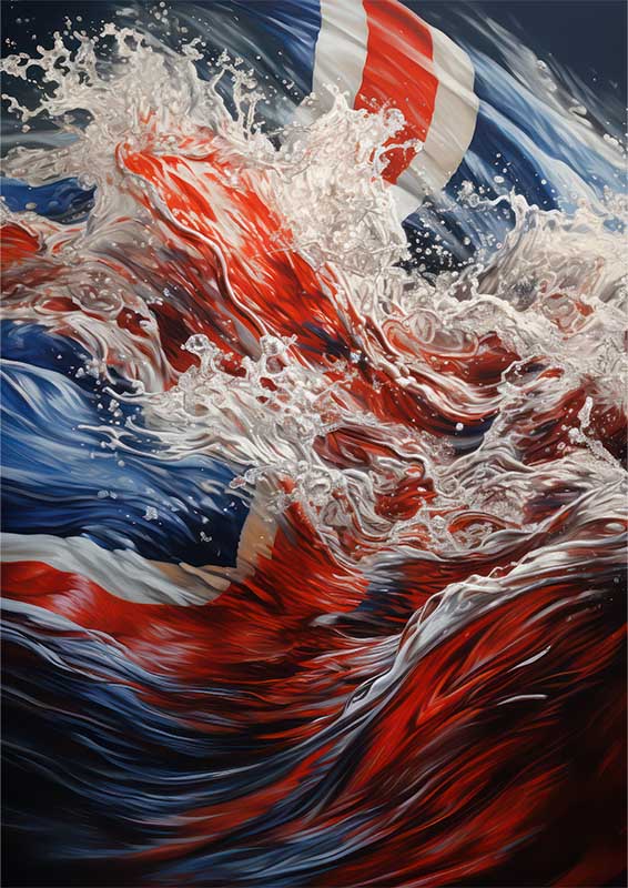 British flag art from beyond