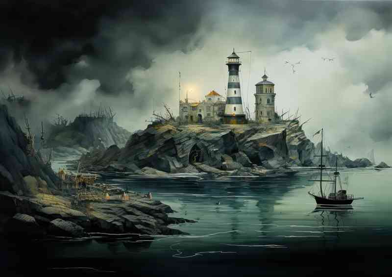 The little island and the lighthouse