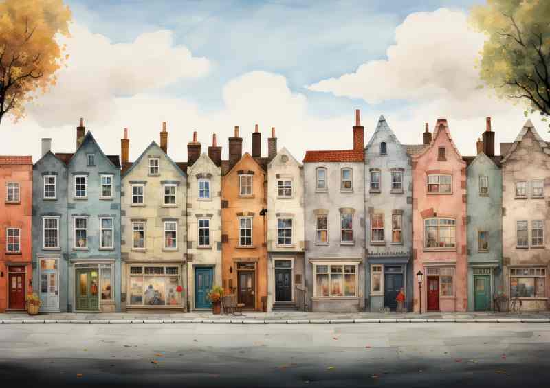Rainbow Dreams in a Quaint Village