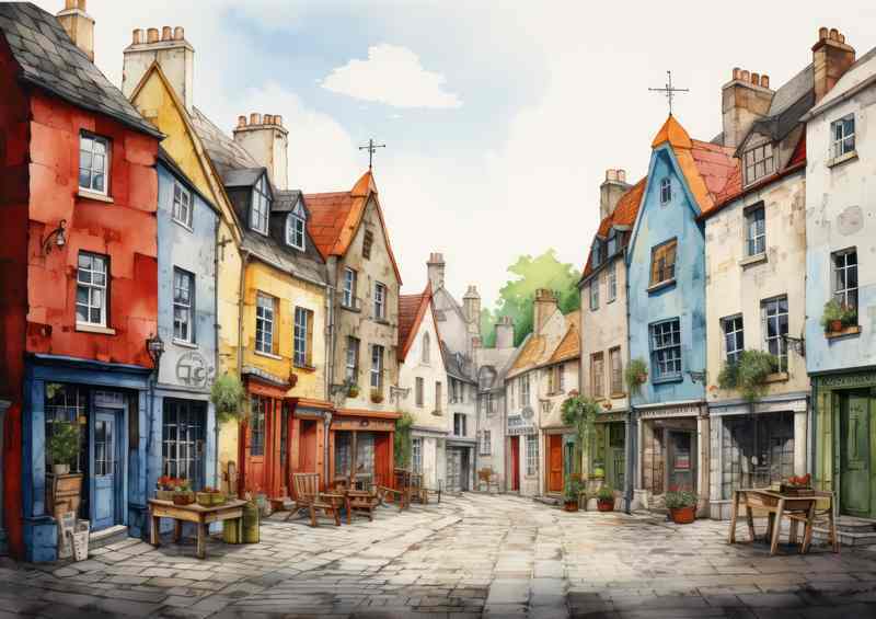 Vibrant Village Charm Whimsy on Display