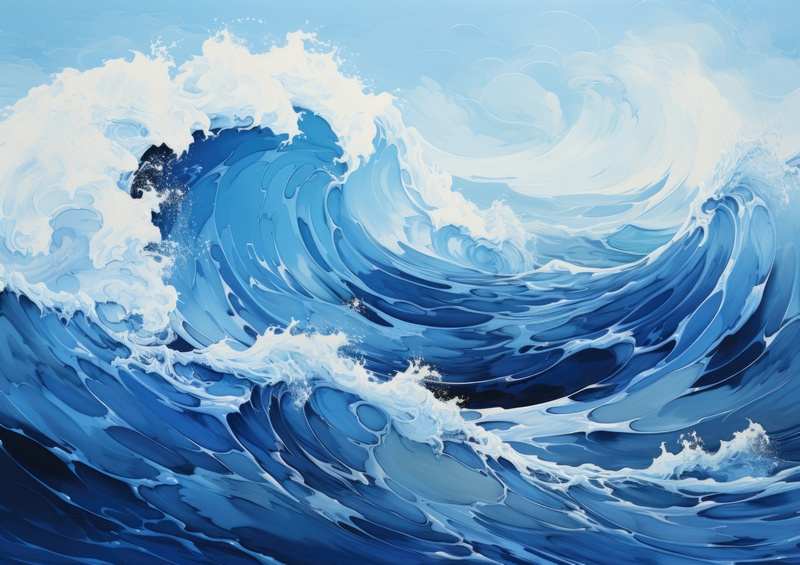 Rough seas with bigh swells