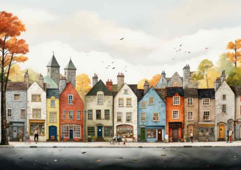 Whimsical Village Delights A Kaleidoscope World