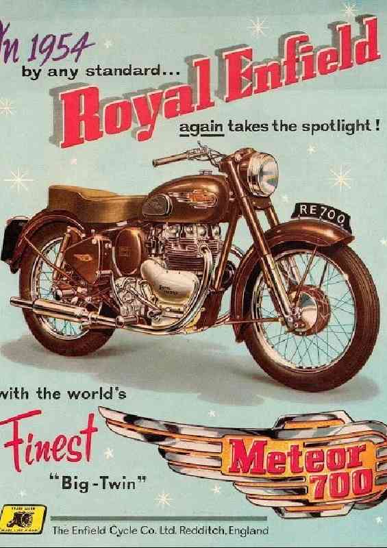 Royal enfield bike | Metal Poster