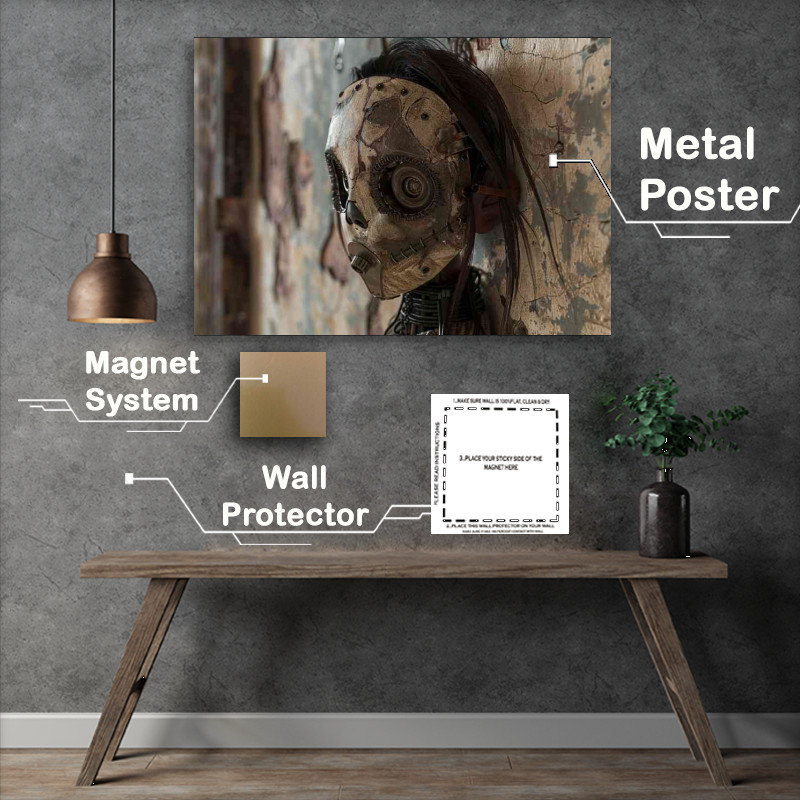 Buy Metal Poster : (The Masked doll back to the wall)