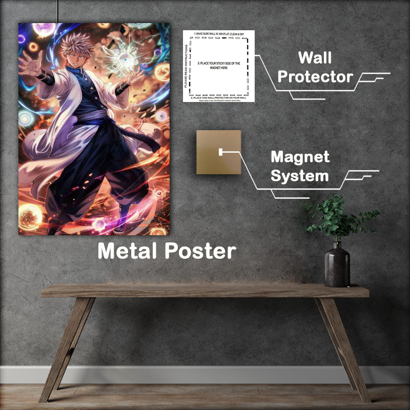 Buy Metal Poster : (Kasara Kato anime in battle mode anime style art)